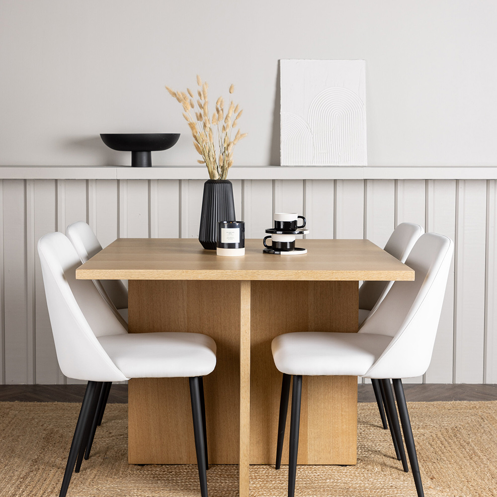 Spisegruppe Venture Home Leo med 4 Night Stoler