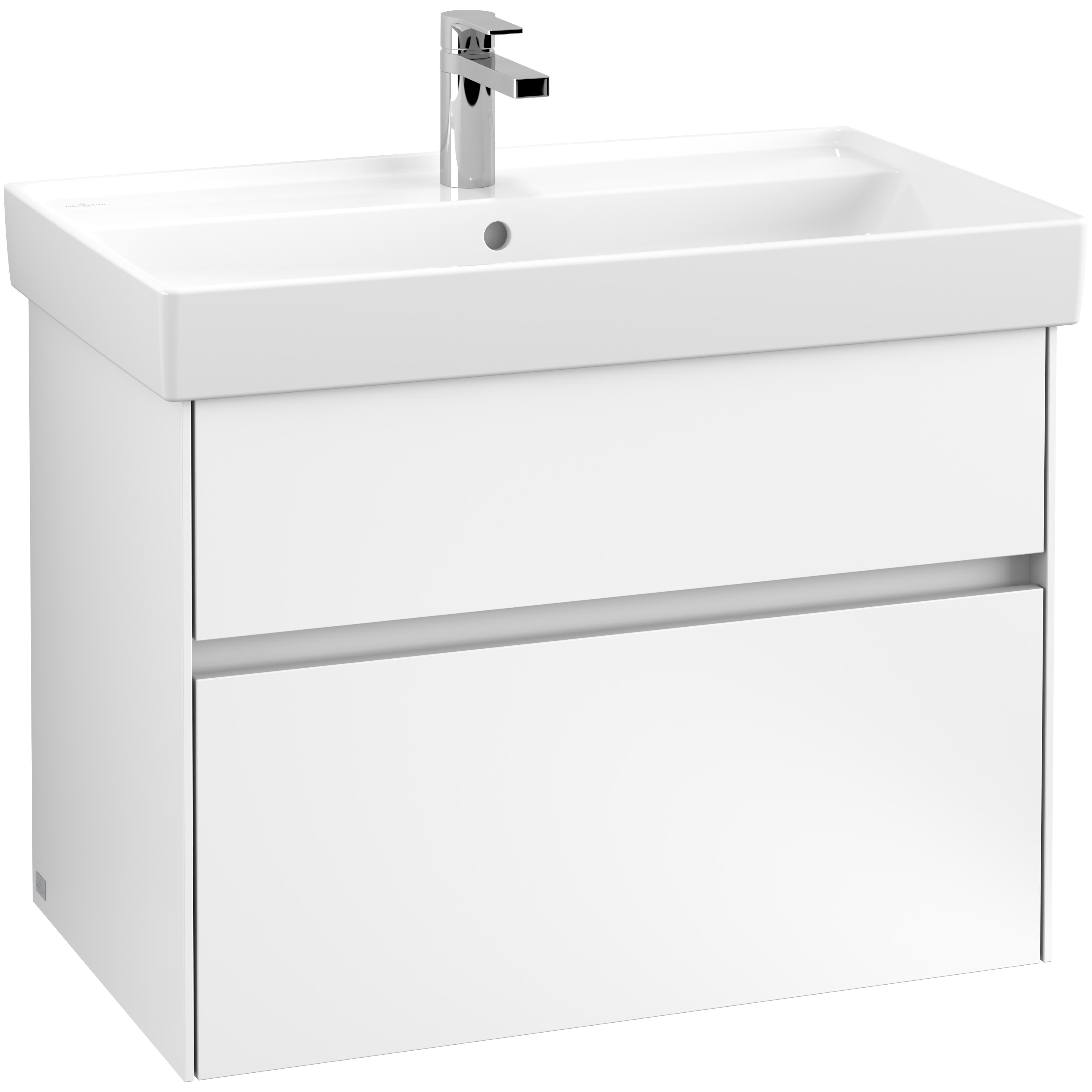 Tvättställsskåp Villeroy & Boch Collaro med 2 Lådor för Inbyggt Skåpstvättställ | badrum - badrumsmobler - tvattstallsskap-och-kommod | KakelKungen