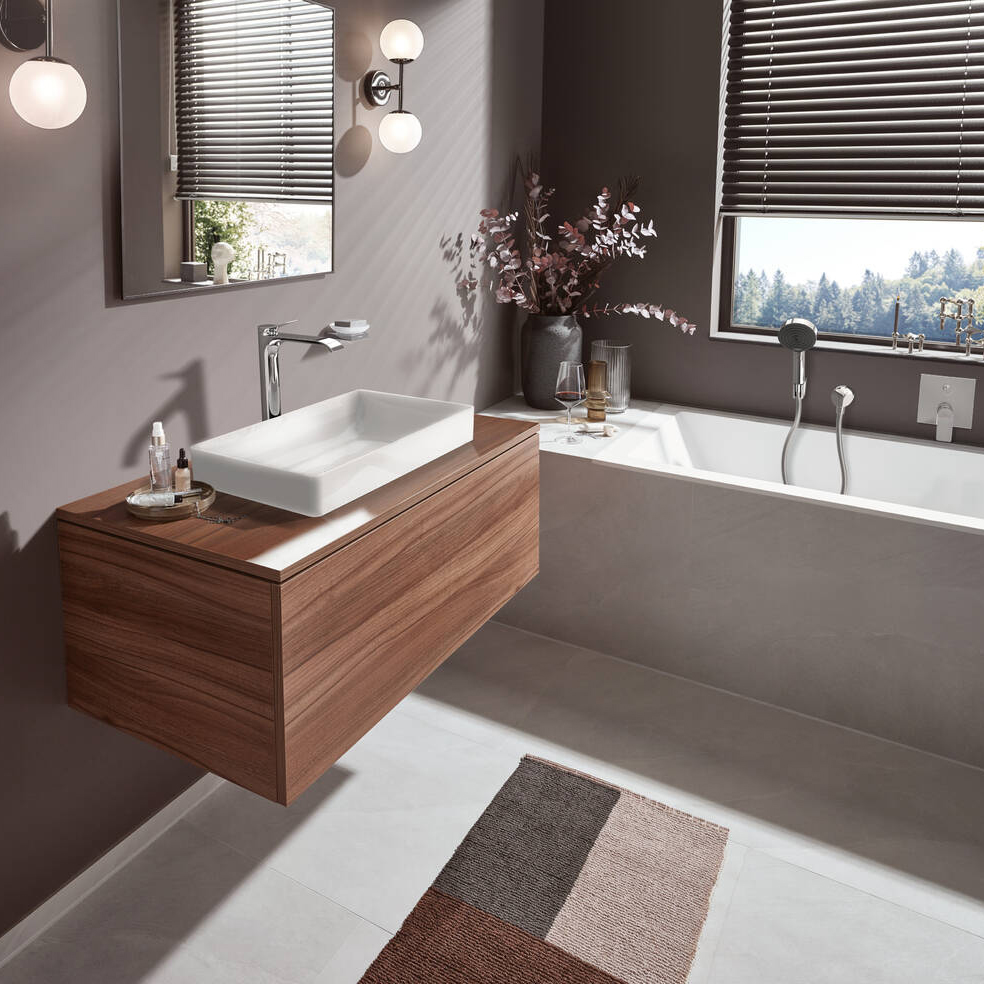 Servantbatteri Hansgrohe Vivenis 250 Waterfall uten Bunnventil