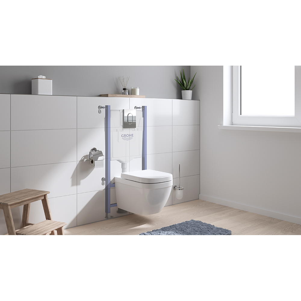 Vägghängd Toalettstol GROHE Solido Euro Ceramic 5-i-1 Komplett Vit Porslin