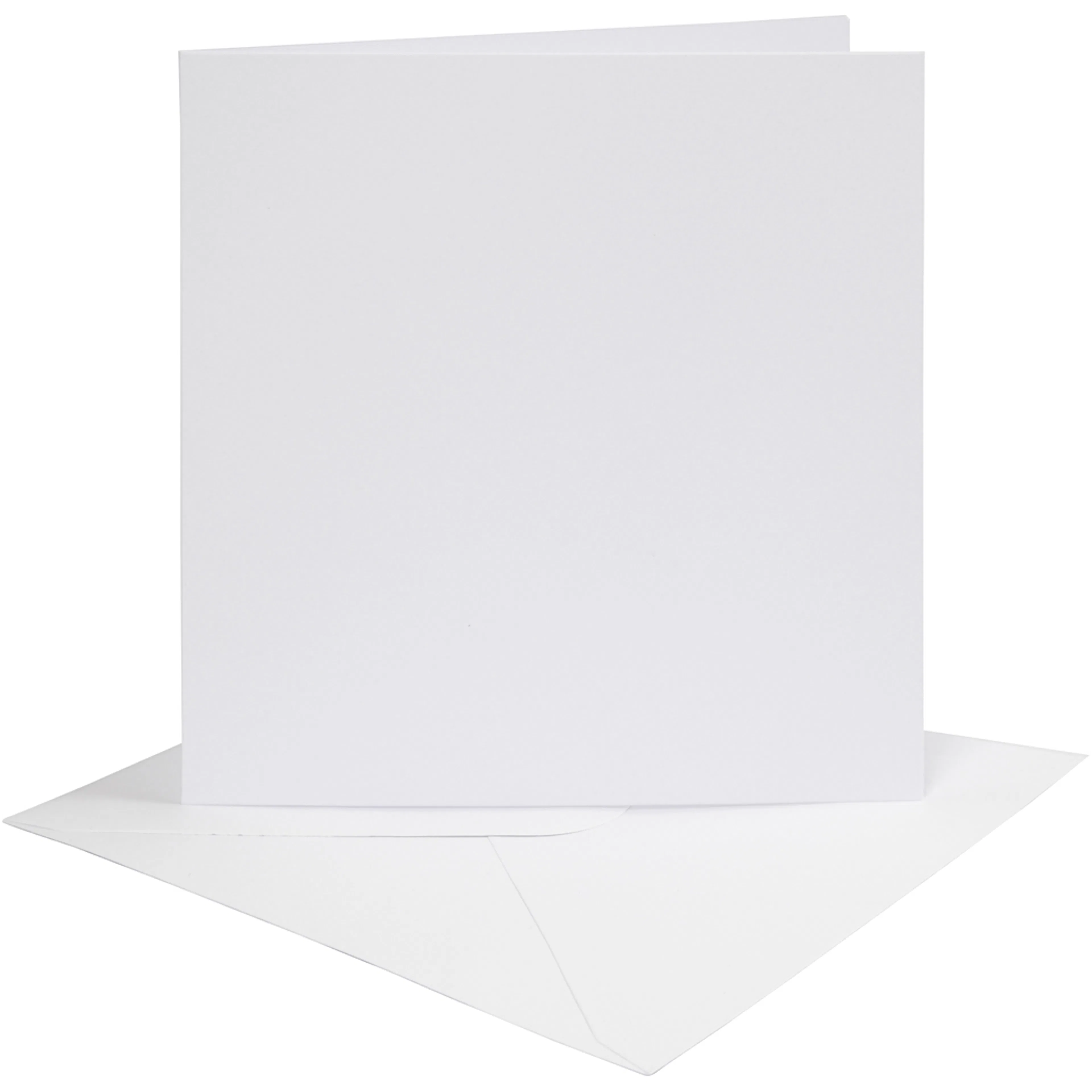 Kort Creativ Company og Konvolutt Kortstr 15,2x15,2 cm Konvstr 16x16 cm 4 sett/1 Pk
