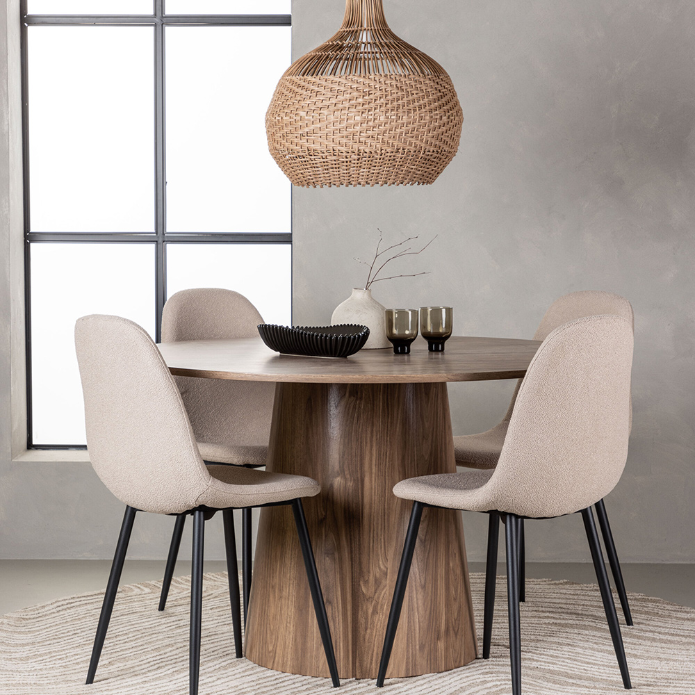 Spisegruppe Venture Home Lanzo med 4 Polar Stoler