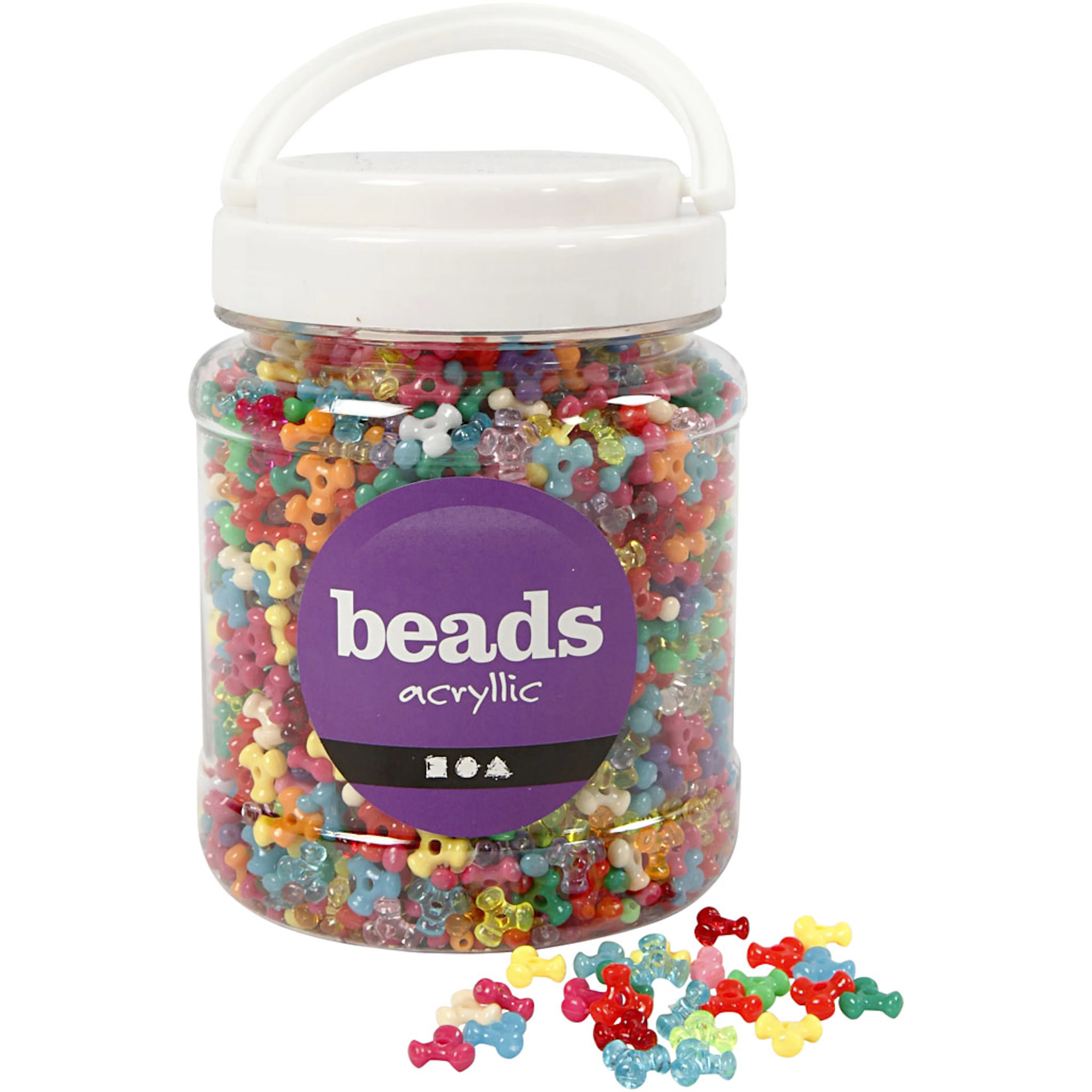 Møllemix Creativ Company Ass Farger Dia 10 mm Hullstr 2 mm 700 ml/1 Pk