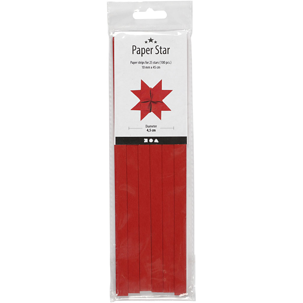 Stjernestrimler Creativ Company BxD 1x4,5 cm 100 strimler/1 Pk