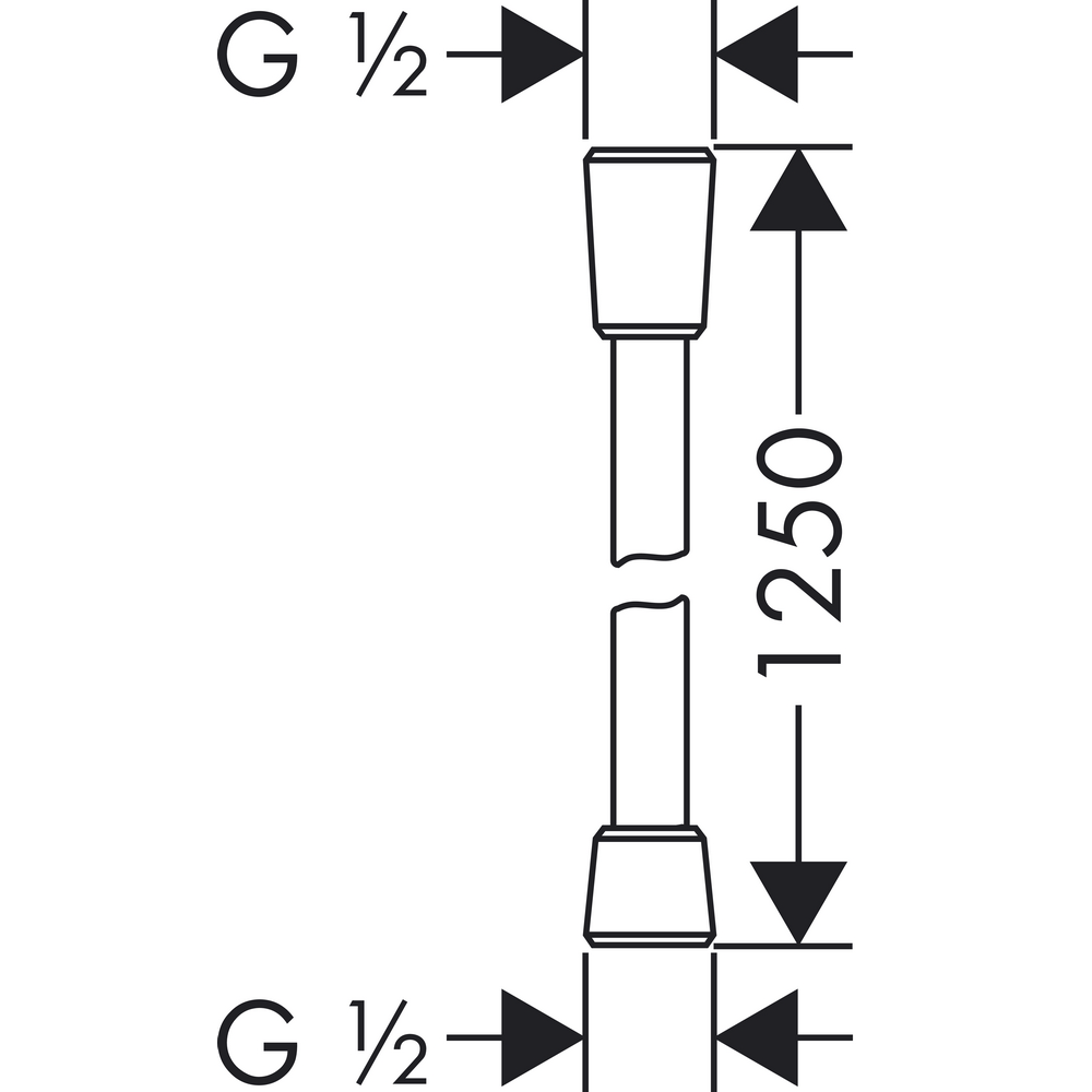 Dusjslange Hansgrohe Isiflex 1250 mm