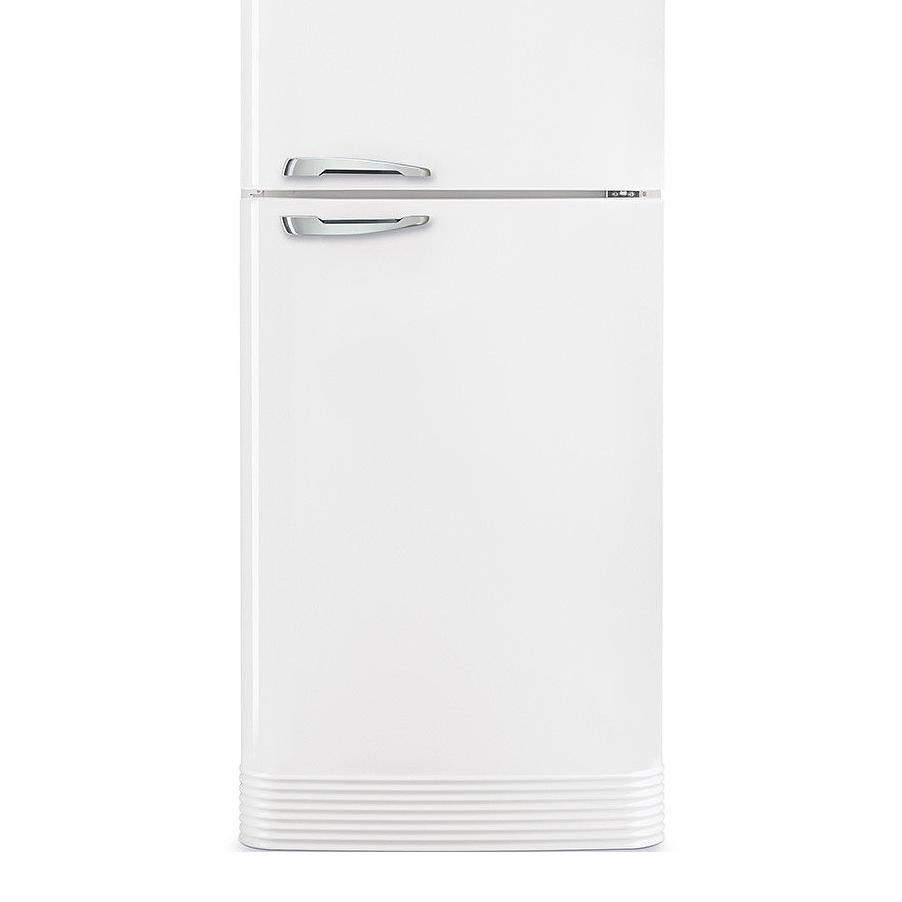 Smeg Fristående Kyl & Frys Dubbelkolonn 50's Style FAB50RWH5 Hvit med kromade håndtak, Høyrehengslet dør