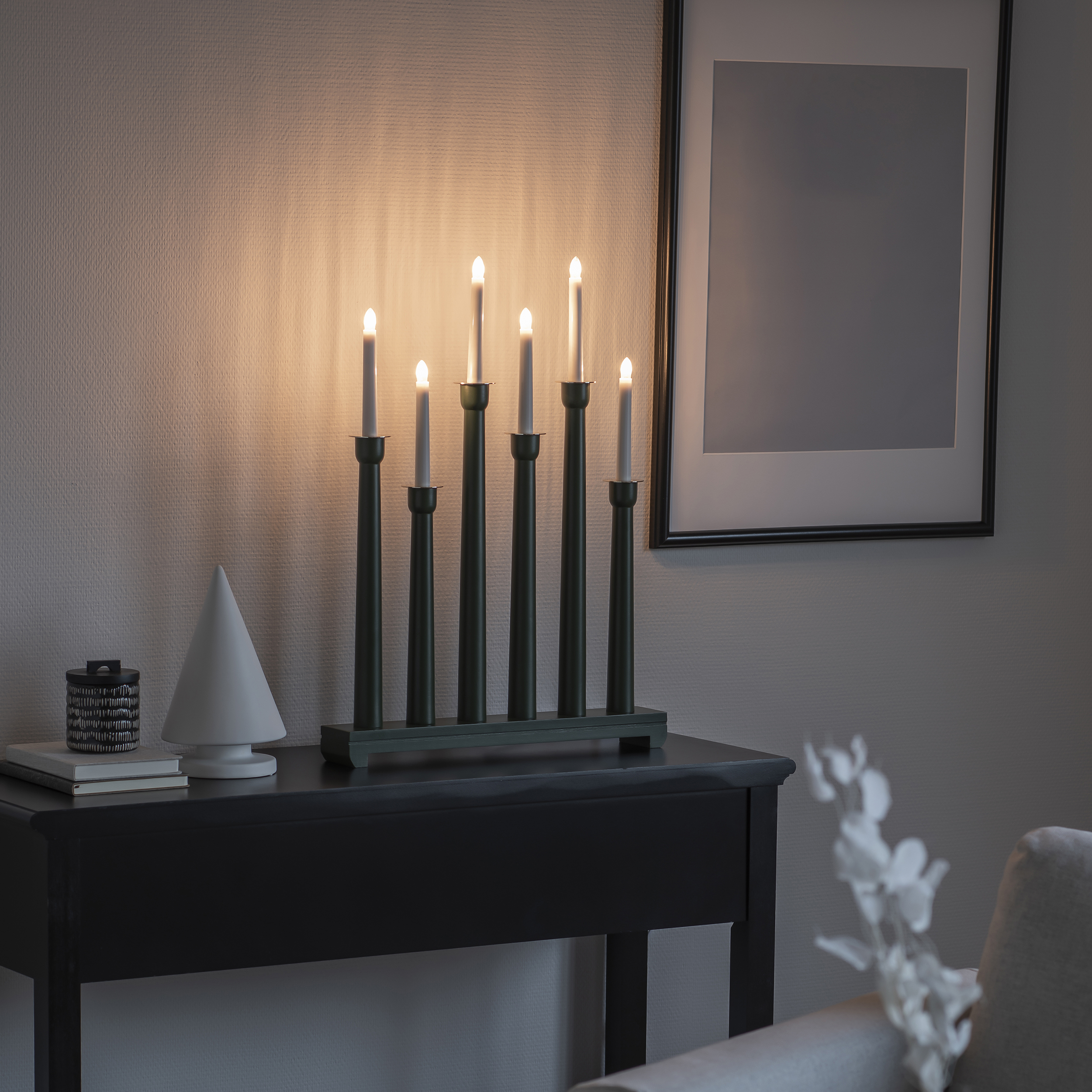 Adventstake Gnosjö Konstsmide 6L Tre Messing