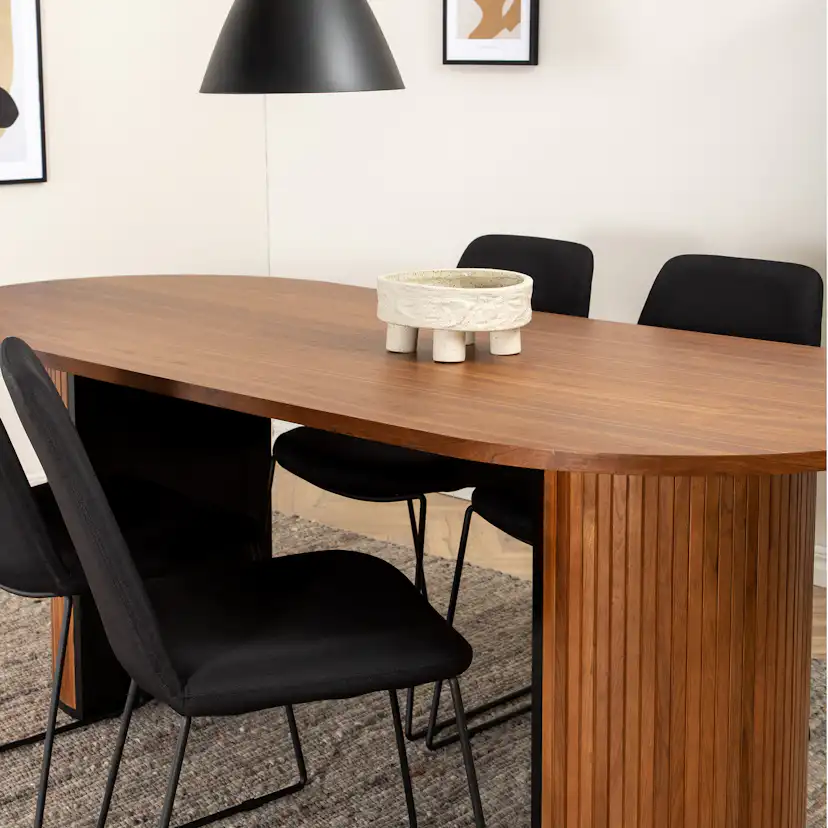 Spisegruppe Venture Home Bianca med 6 Muscot Stoler