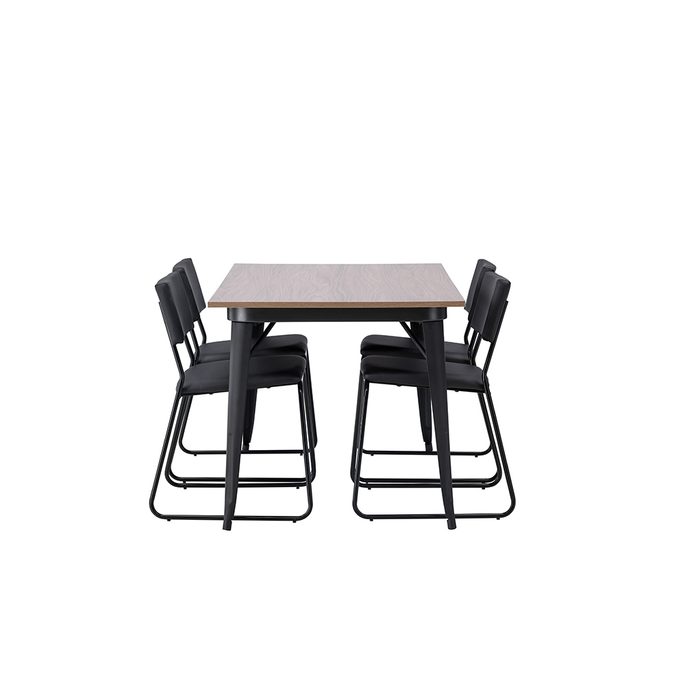 Spisegruppe Venture Home Tempe 140 cm med 4 Kenth Stoler