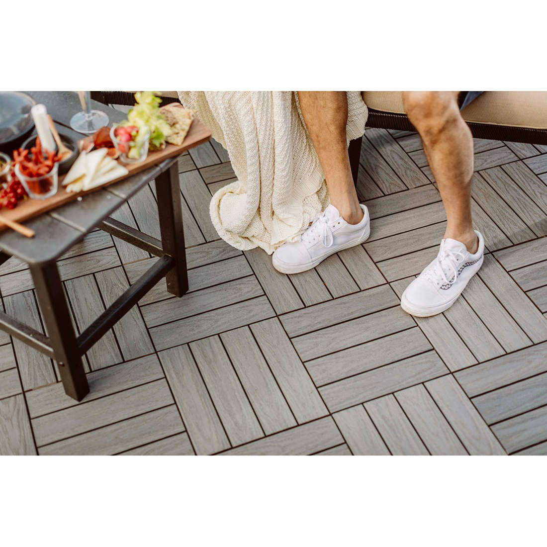 Terrassehelle Jabo Ruta Kompositt 4-Pk 30x30 cm FSC (A)