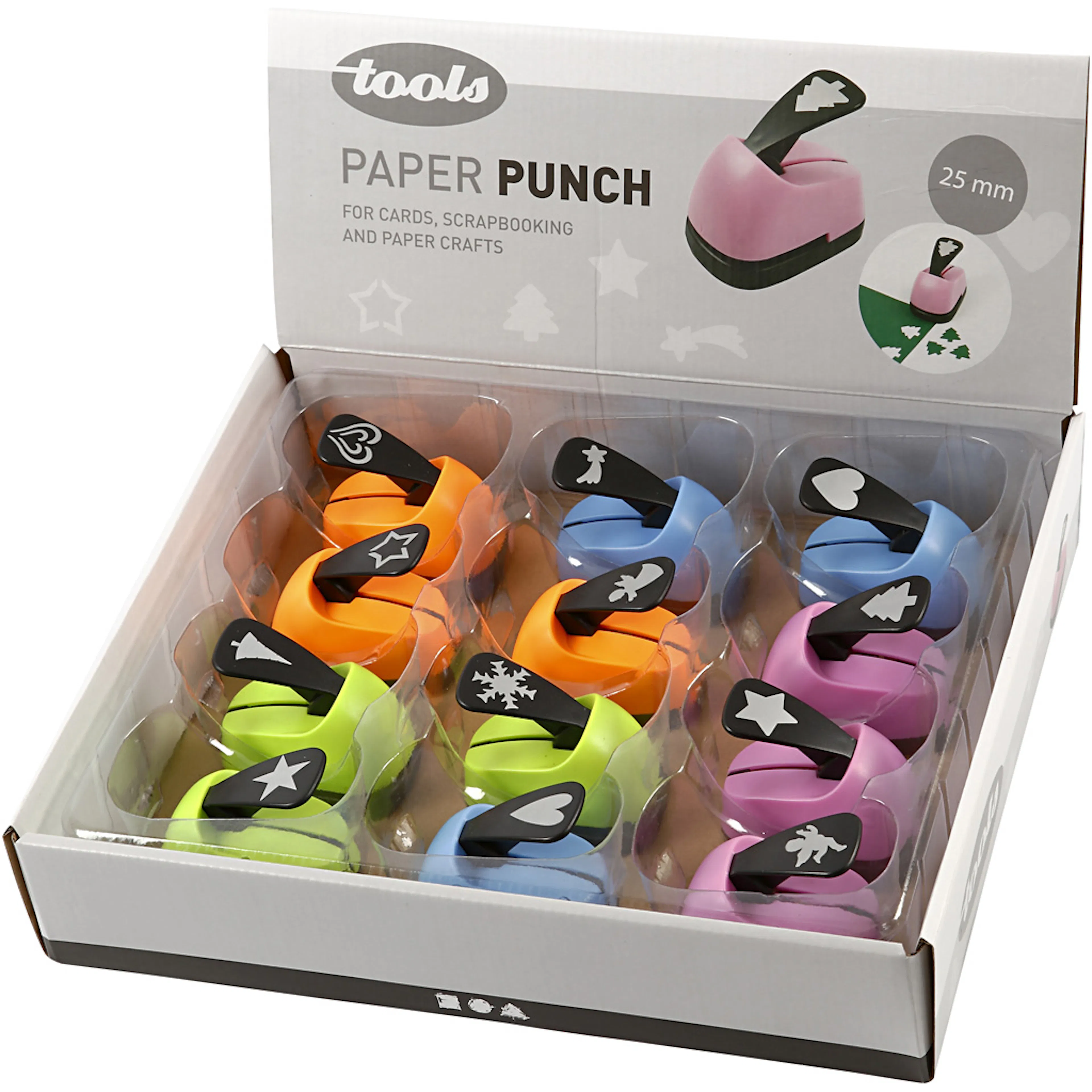 Stansejern Creativ Company Julemotiv 25 mm 12-Pk