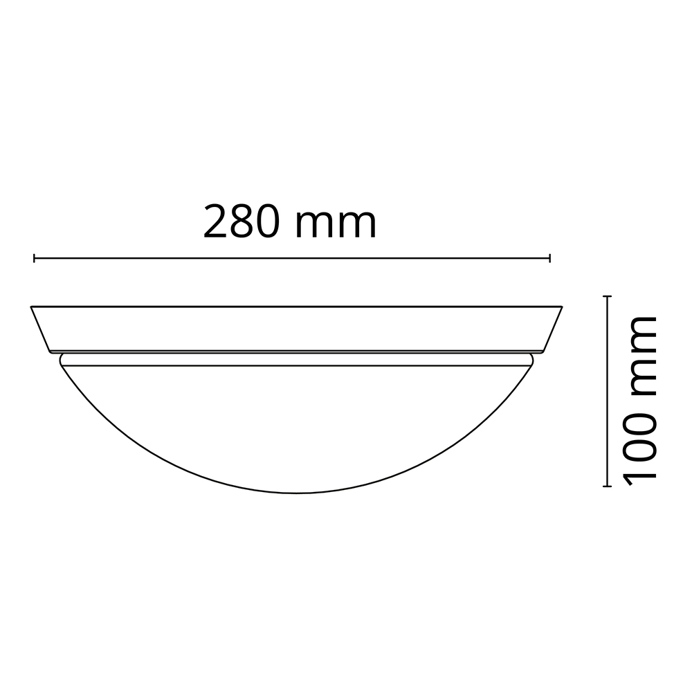 Taklampe SG ARMATUREN Calando 11W 650Lm 3000K IP44 LED