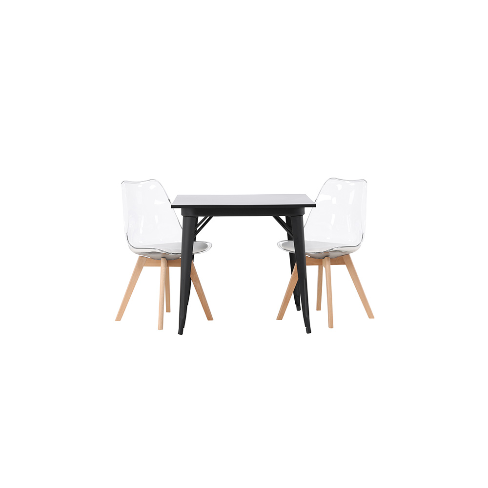 Spisegruppe Venture Home Tempe med 2 stk Edvin Stoler