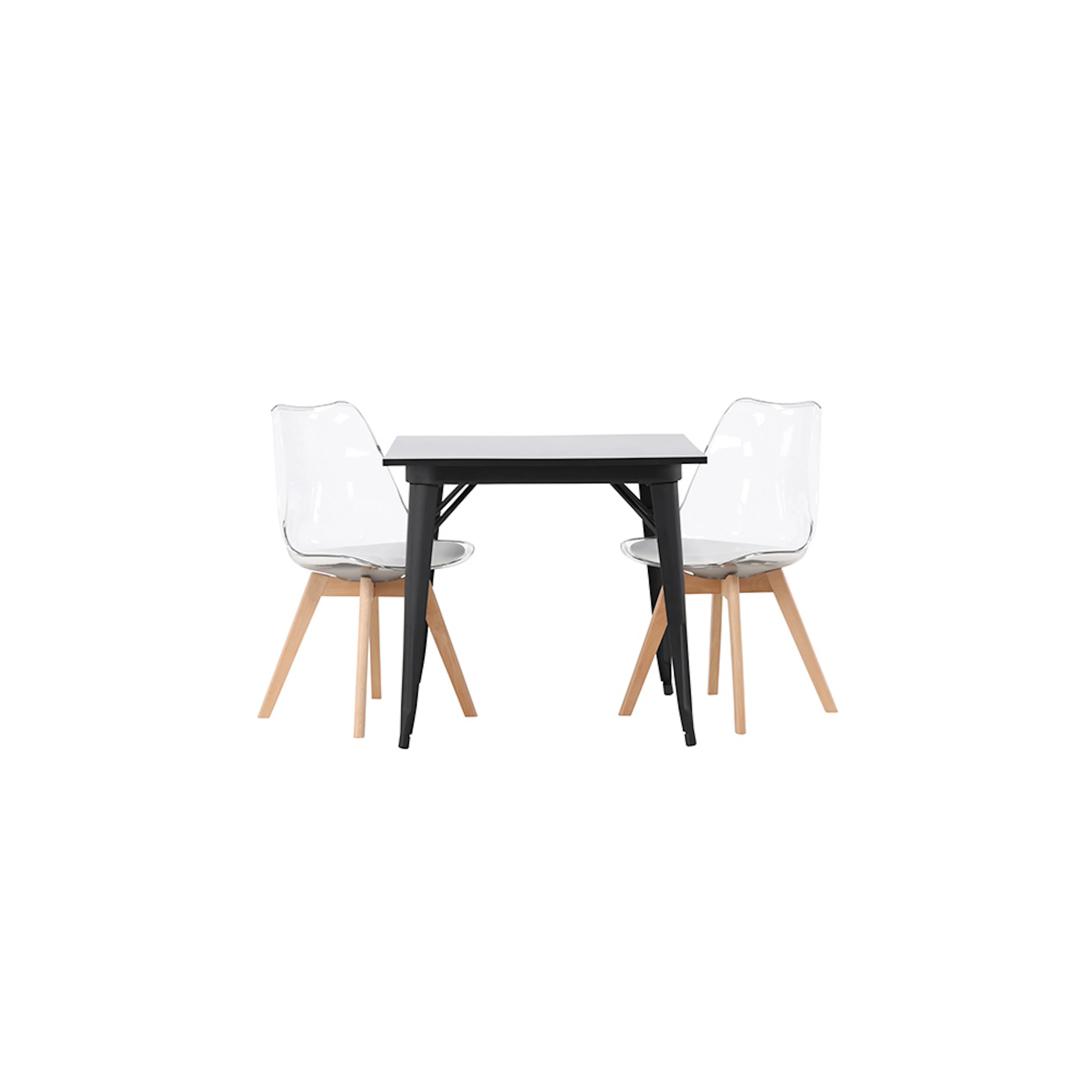 Spisegruppe Venture Home Tempe med 2 stk Edvin Stoler