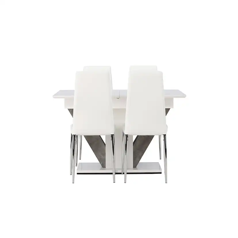 Spisegruppe Venture Home Disa med 4 Pastill Stoler