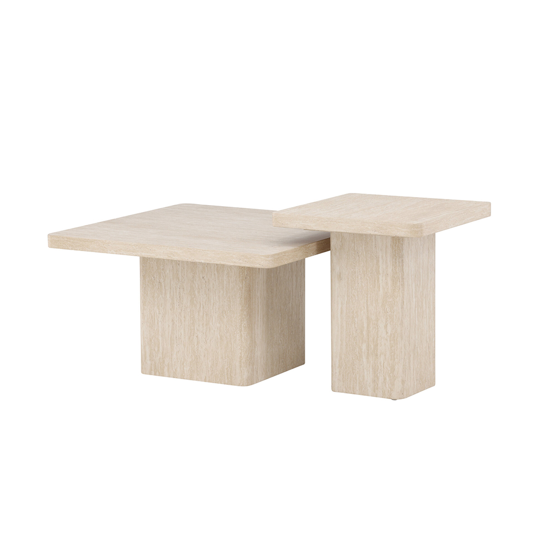 Sofabord Venture Home Qvart Set 80x80x46 cm & 50x50x56 cm