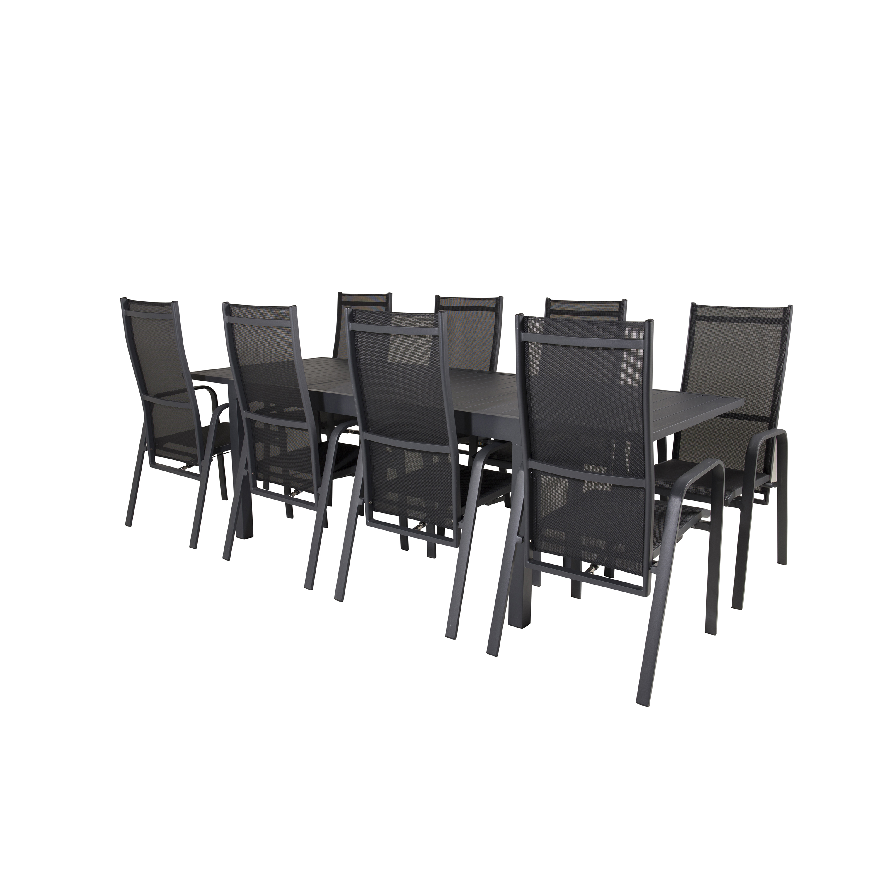 Spisegruppe Venture Home Madrid 160/240 med 8 Copacabana Stoler