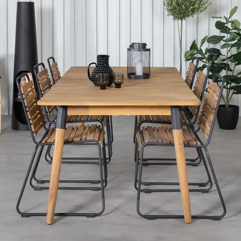 Spisegruppe Venture Home Julle med 6 Boy Spisestoler