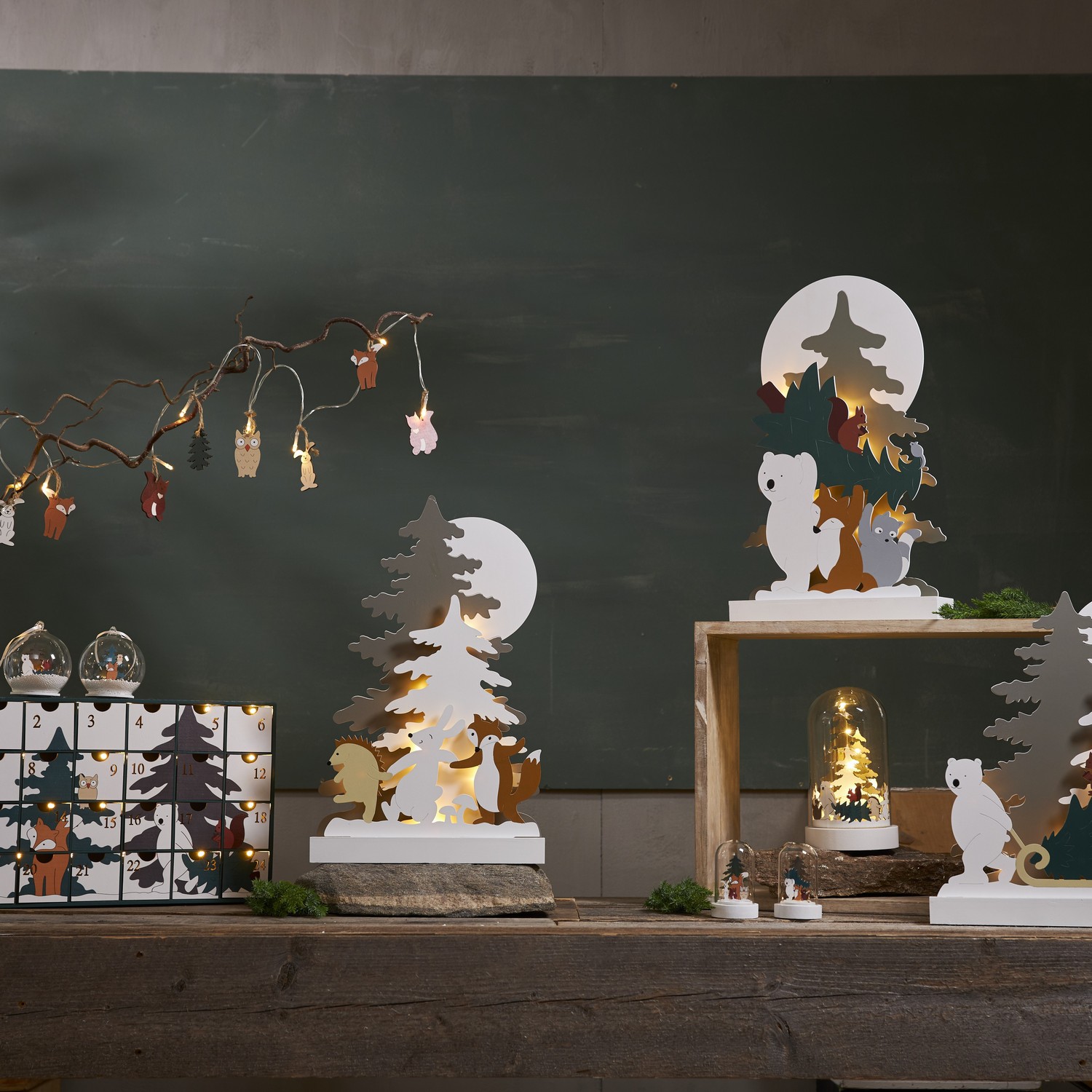 Juledekorasjon Star Trading Forest Friends Kuppel
