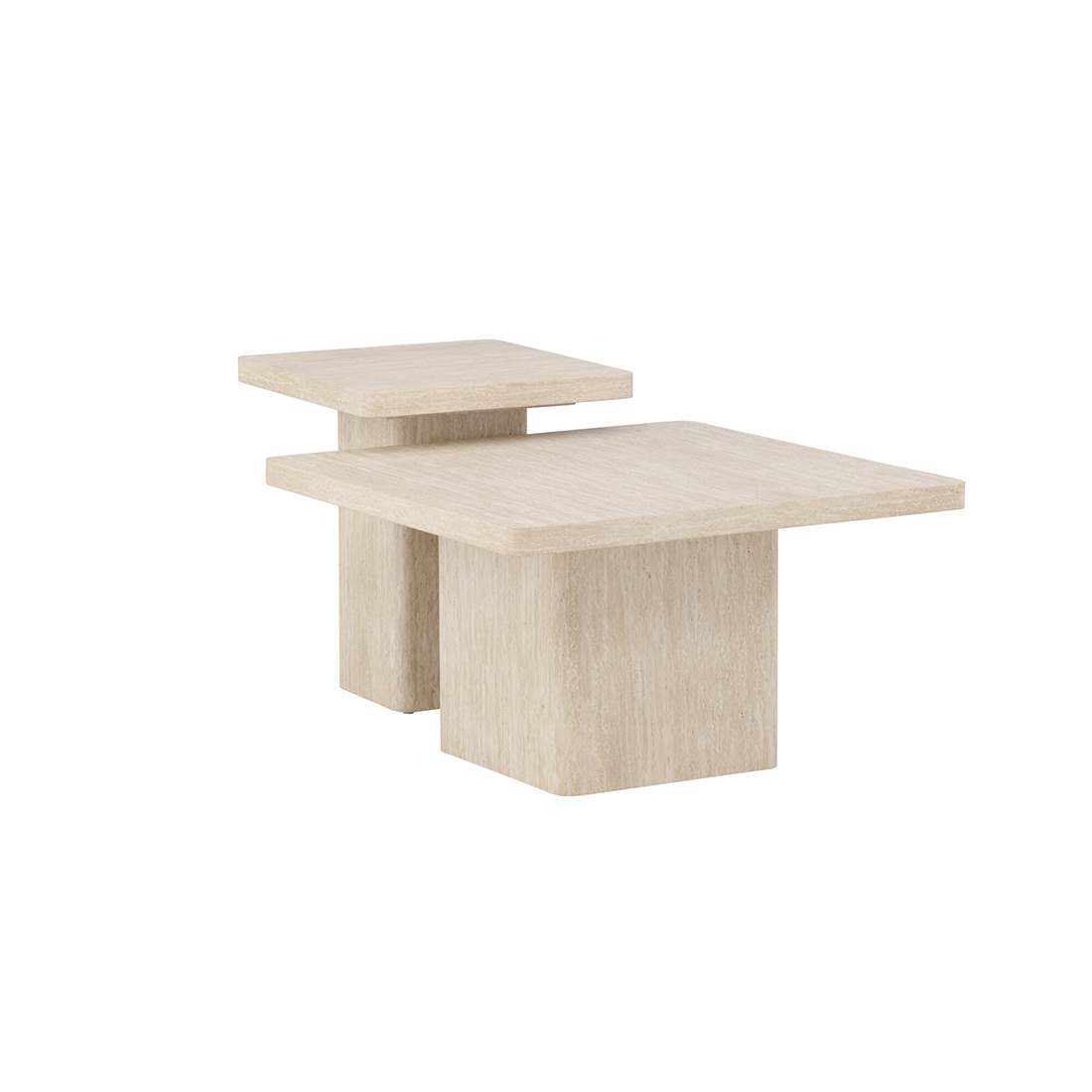 Sofabord Venture Home Qvart Set 80x80x46 cm & 50x50x56 cm