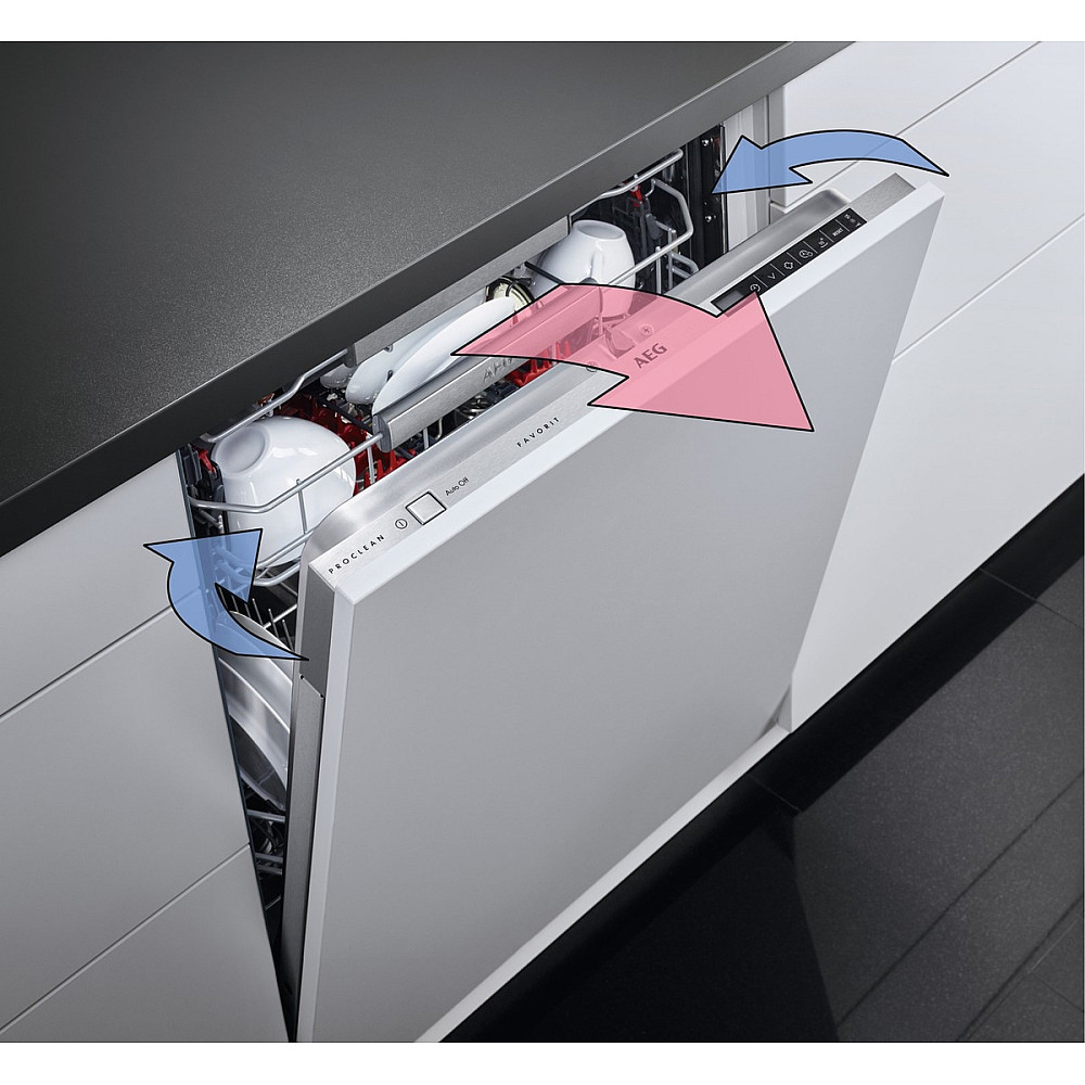 Integrert Oppvaskmaskin AEG FSE85708P Helintegrert for IKEA Metod
