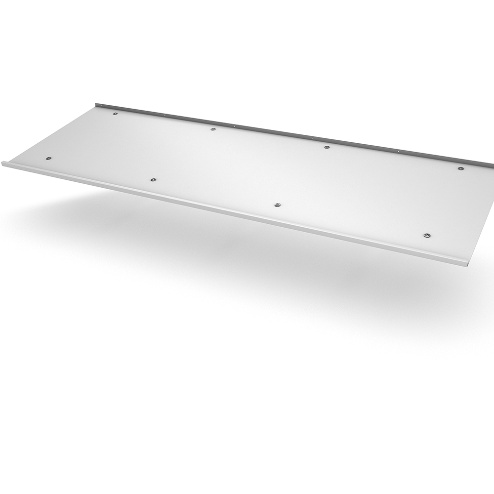 Console Bold White Small - Aluminium White Bold Hvit Small, Hvit Aluminium, BxH: 2500x250 mm D: 800 mm