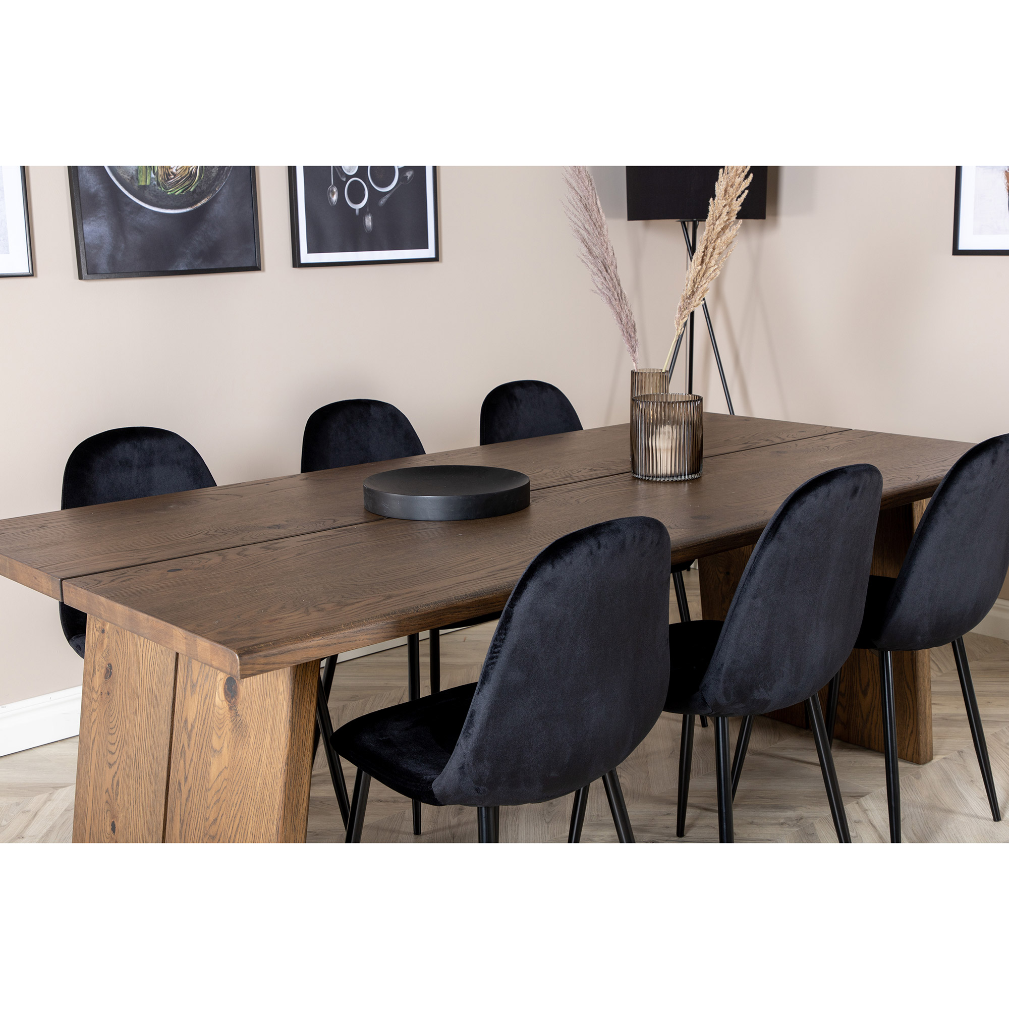 Spisegruppe Venture Home Lotus med 6 Pobbie Stoler