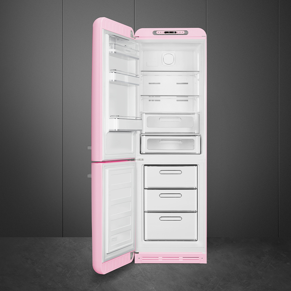 Kombiskap Kjøleskap/Fryser Smeg FAB32LPK6 Rosa 50's Style