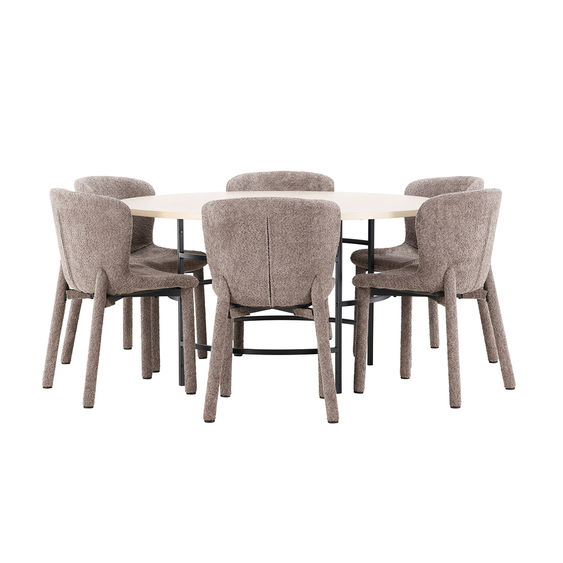 Spisegruppe Venture Home Copenhagen Ø140 cm med 6st Astoria Spisestoler