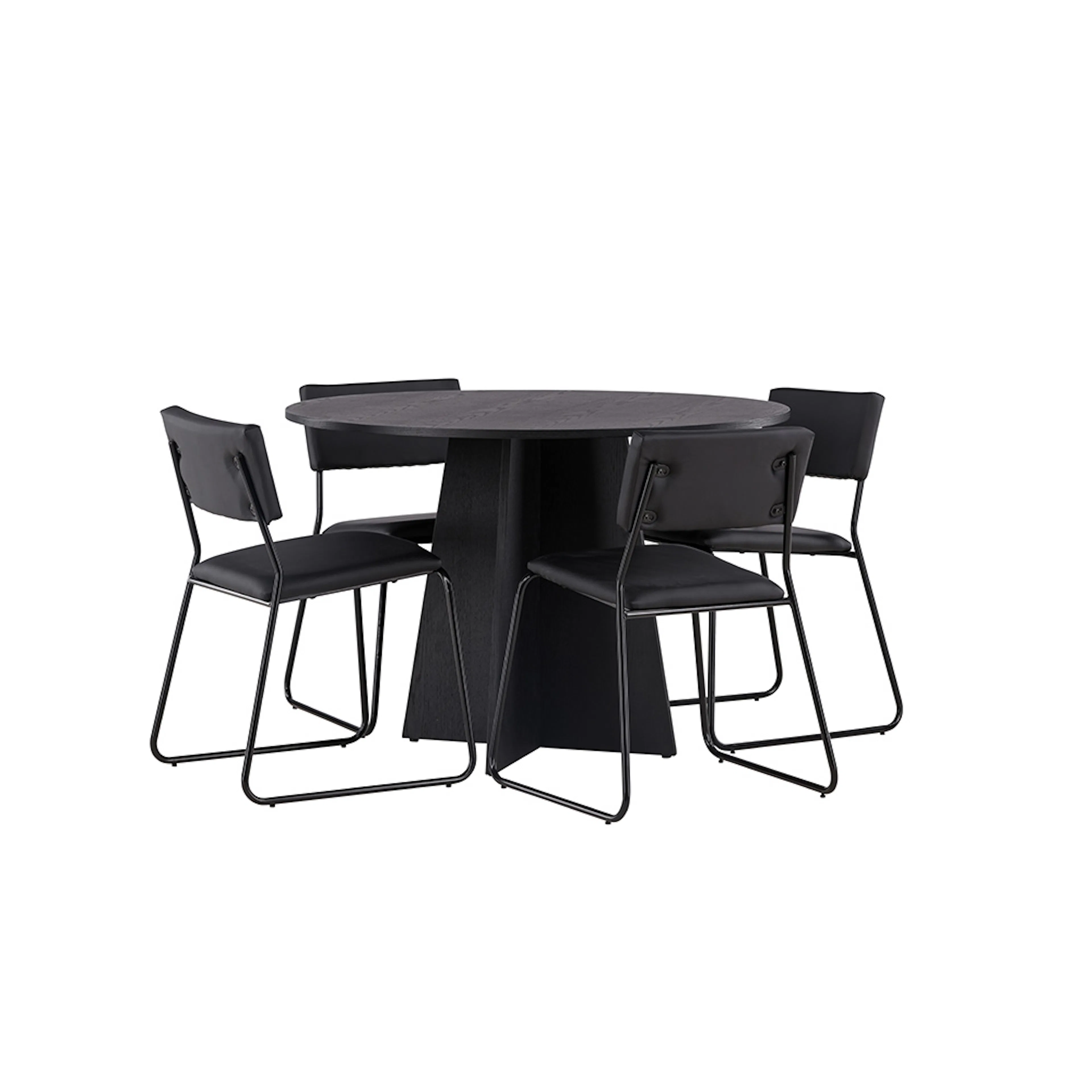 Spisegruppe Venture Home Bootcut Ø110 cm med 4 Kenth Stoler