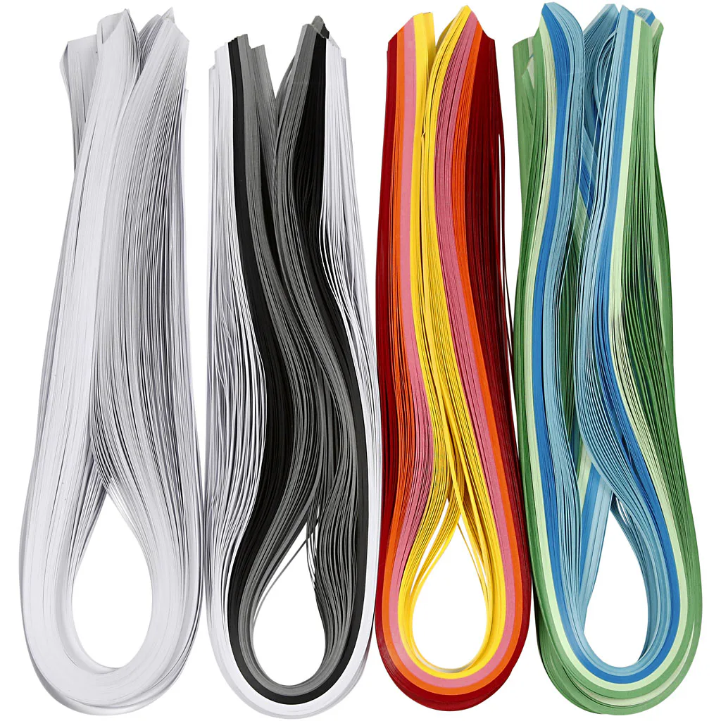 Quilling strimler Creativ Company Ass farger 12x100 stk/1 Pk
