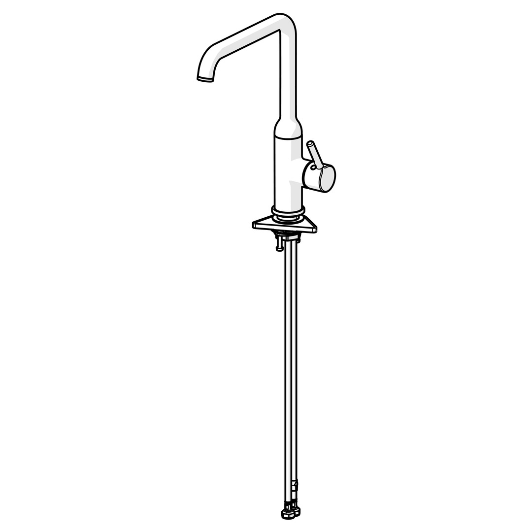 Oras Optima Style 2638FH-33 Mattsvart köksblandare Uten diskmaskinavstängning, Sort Matt