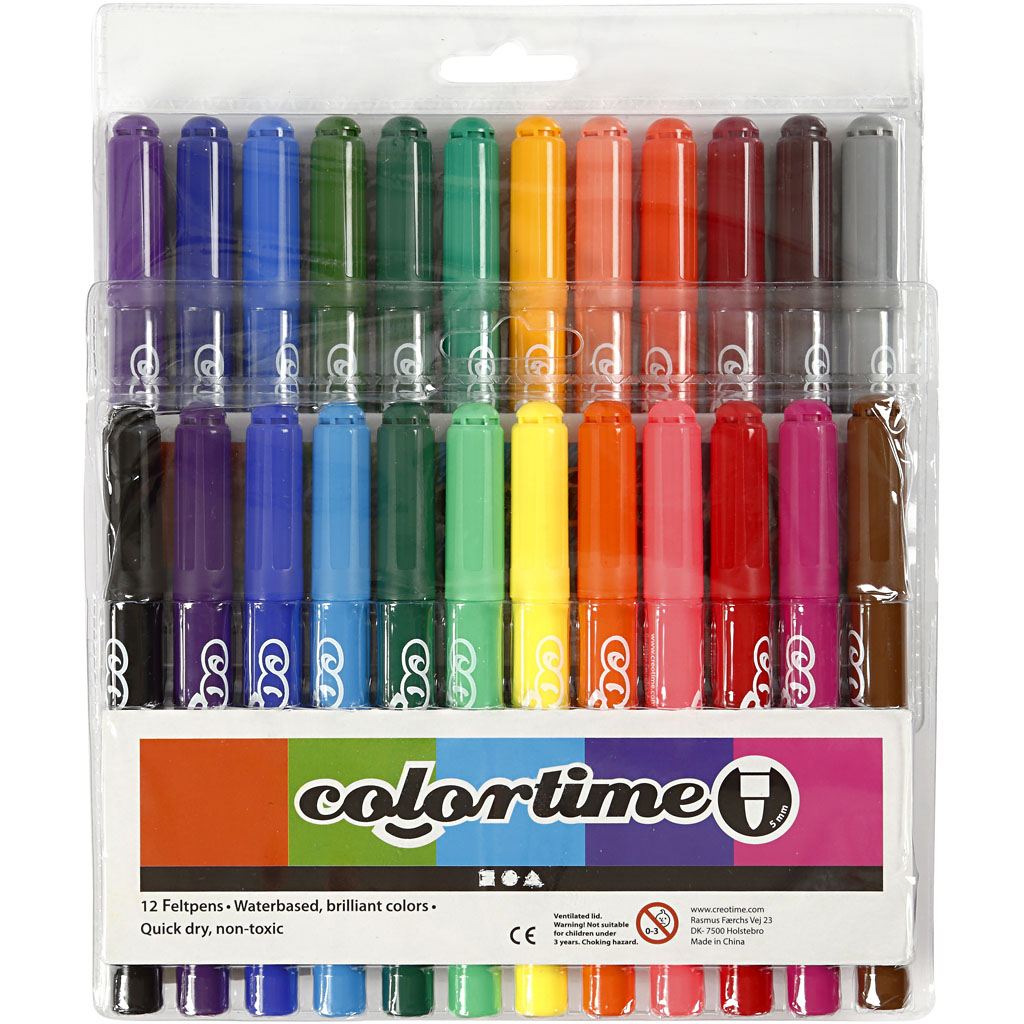 Tusjpenner Creativ Company Colortime Strek 5 mm 1 Pk