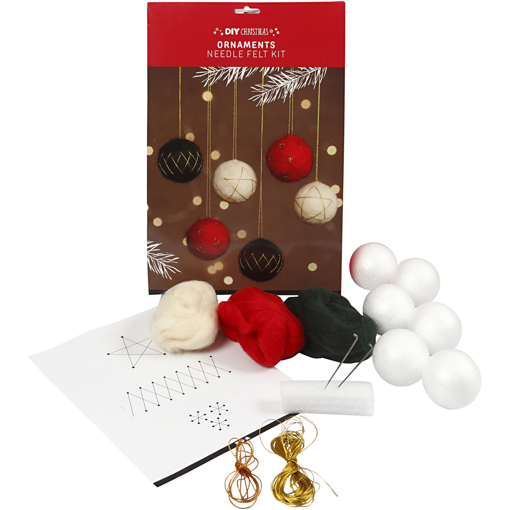 Materiellsett Creativ Company Julekuler D6 cm 6 stk/1 Pk