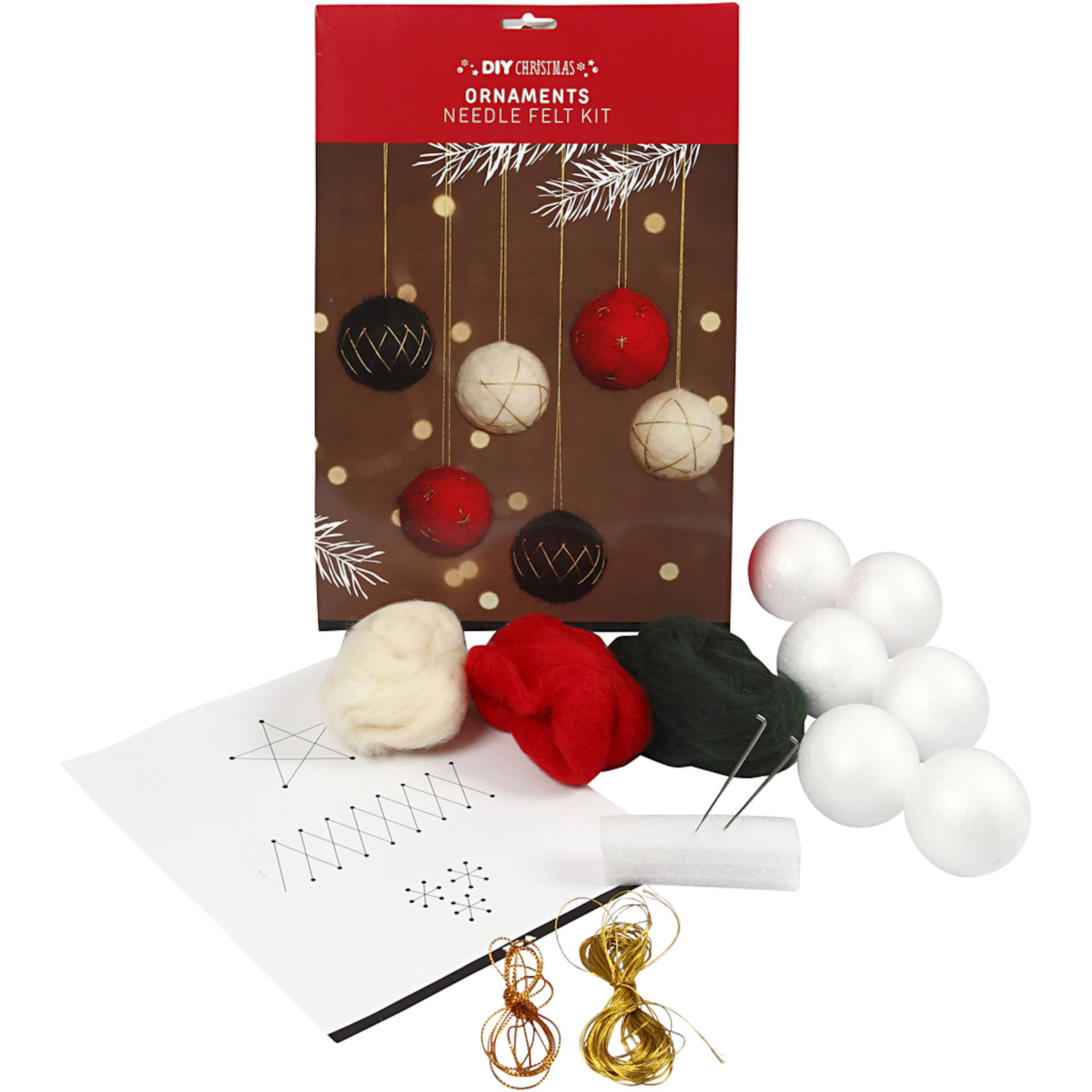 Materiellsett Creativ Company Julekuler D6 cm 6 stk/1 Pk