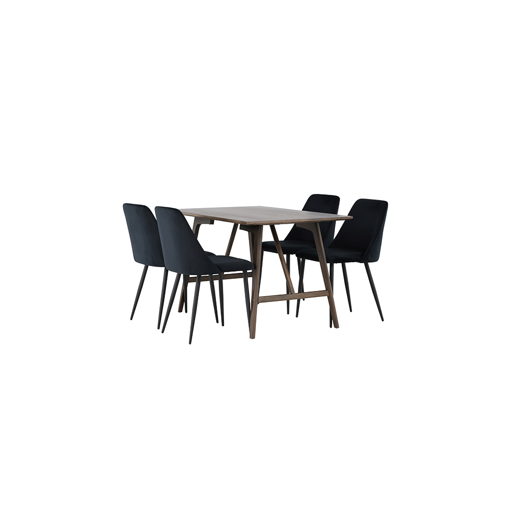 Spisegruppe Venture Home Kaseidon med 4 stk Night Stoler