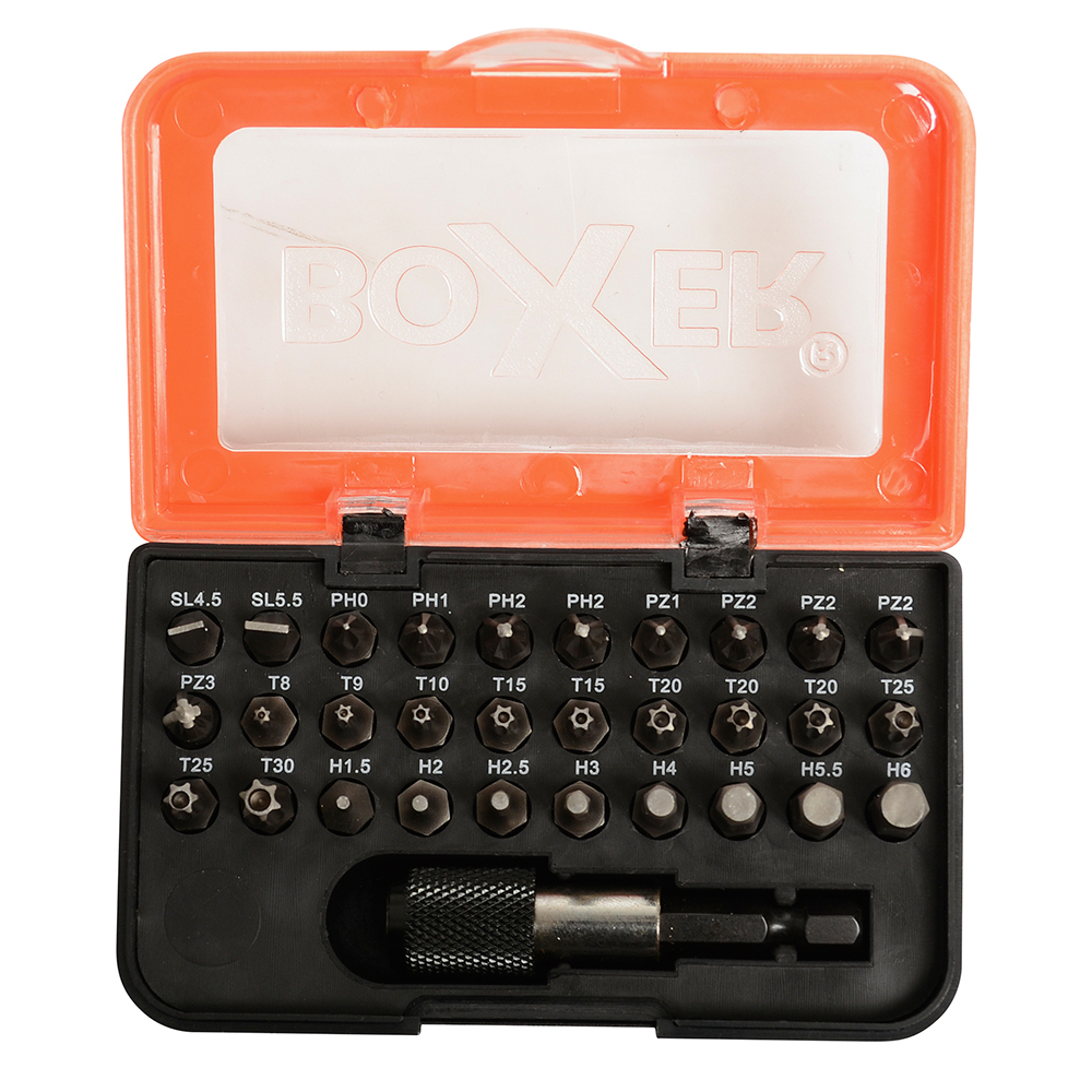 Bitssett Boxer 31-deler S2-Stål