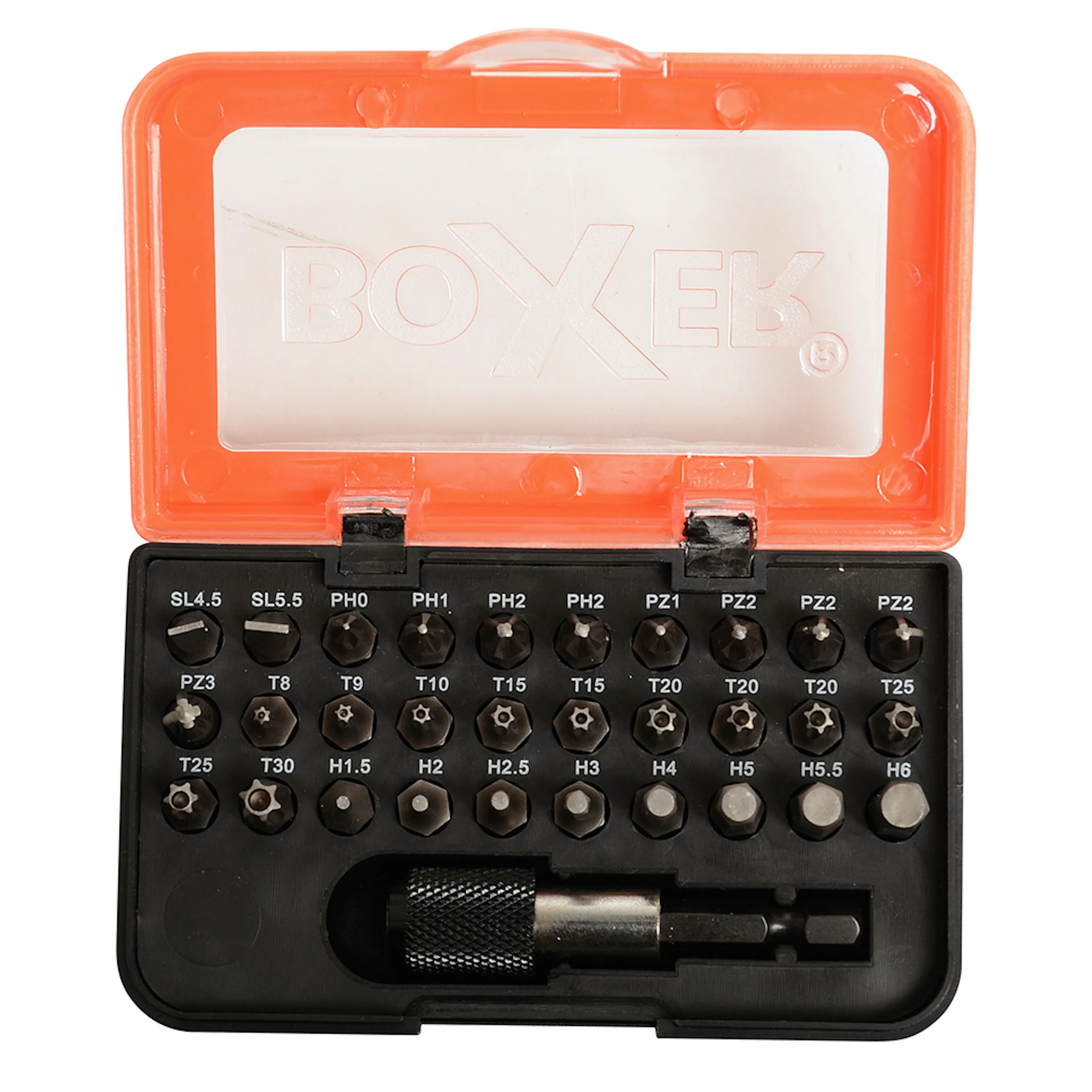 Bitssett Boxer 31-deler S2-Stål