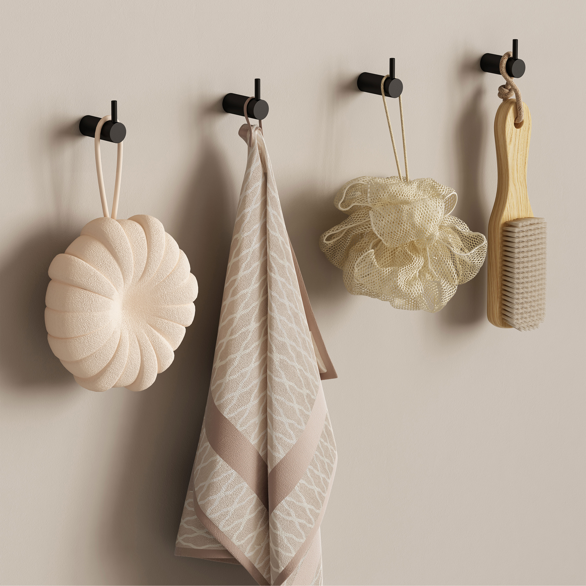 Håndklekrok Lavabo Luna 2-pk