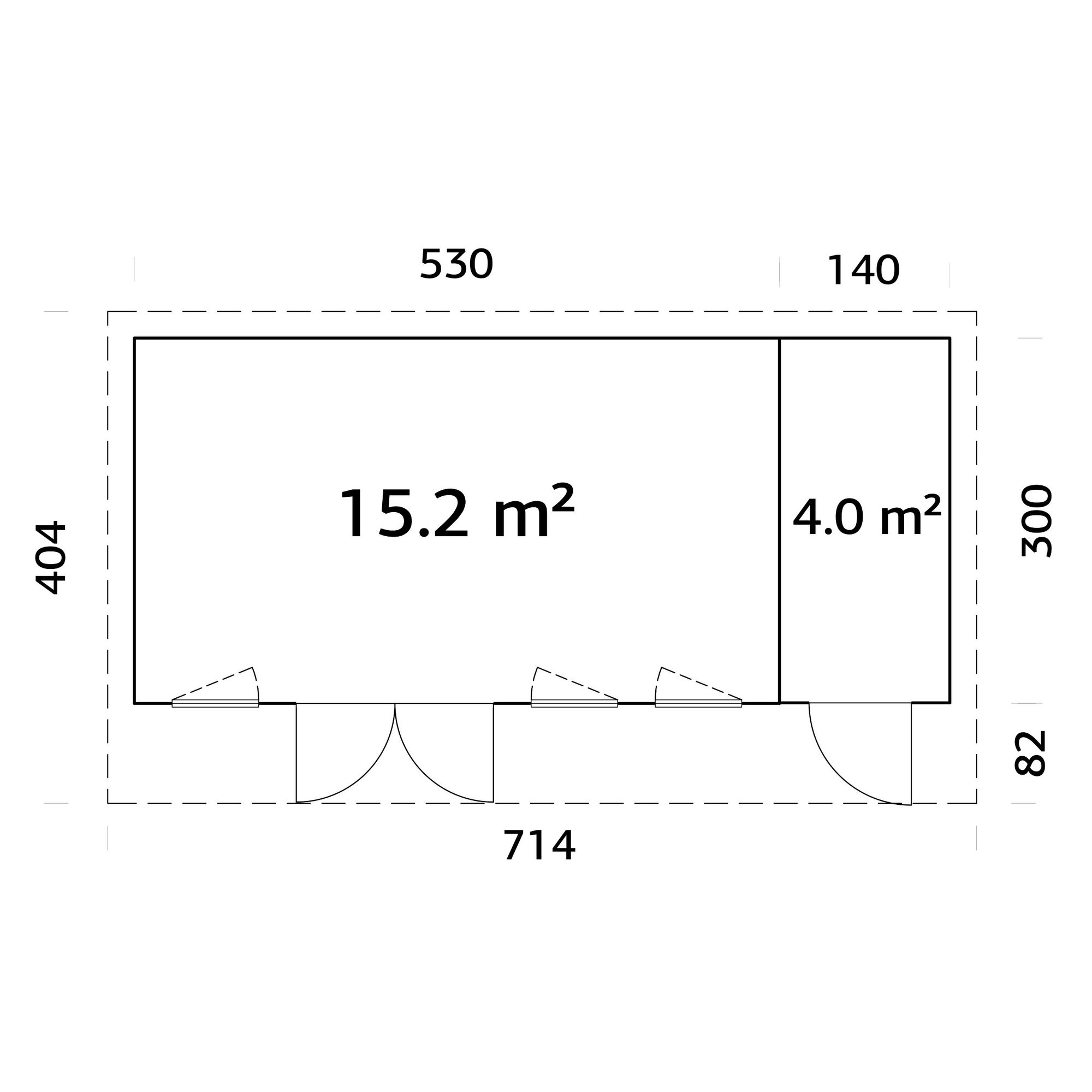 Hagestue Palmako Aurelia 20,1 m² (inv. 19,2 m²)