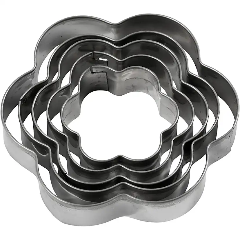 Utstikkerformer Creativ Company Blomst Str 8 cm 5 Stk/1 Pk