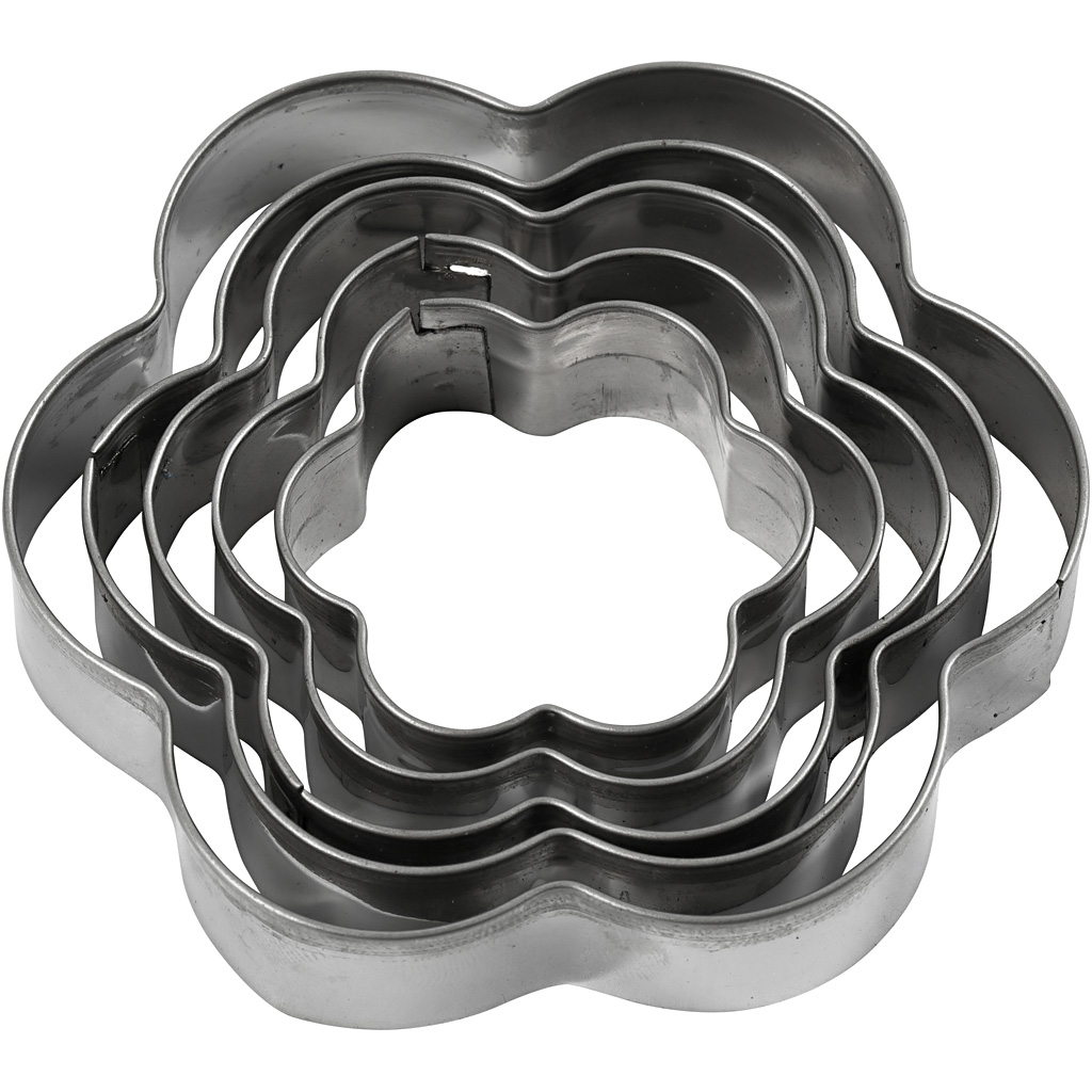 Utstikkerformer Creativ Company Blomst Str 8 cm 5 Stk/1 Pk