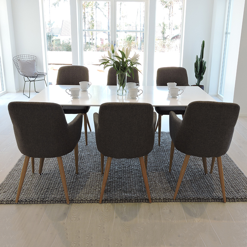 Spisegruppe Venture Home Pelle Casper med 6 Stoler