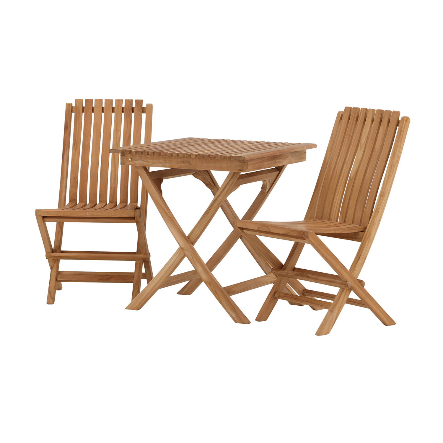 Cafégruppe Venture Home Ghana 70x70 med 2 Ghana Sammenleggbare Stoler