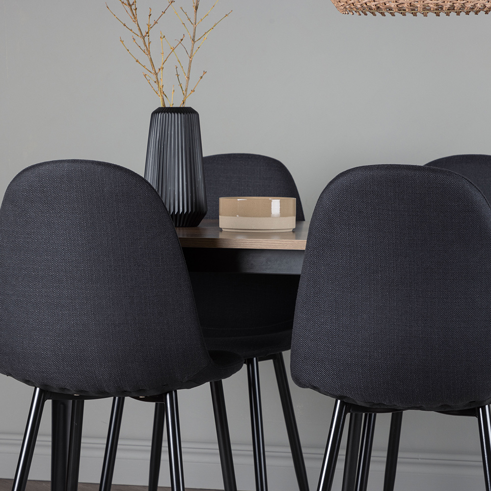 Spisegruppe Venture Home Tempe 140 cm med 4 Polar Stoler
