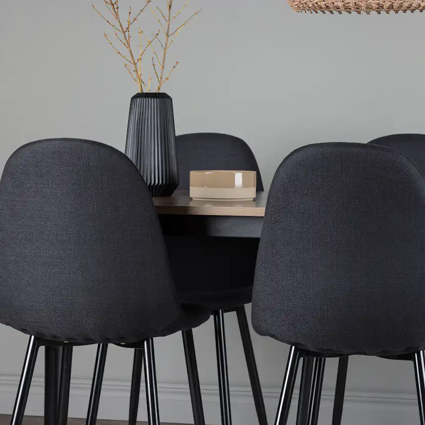 Spisegruppe Venture Home Tempe 140 cm med 4 Polar Stoler