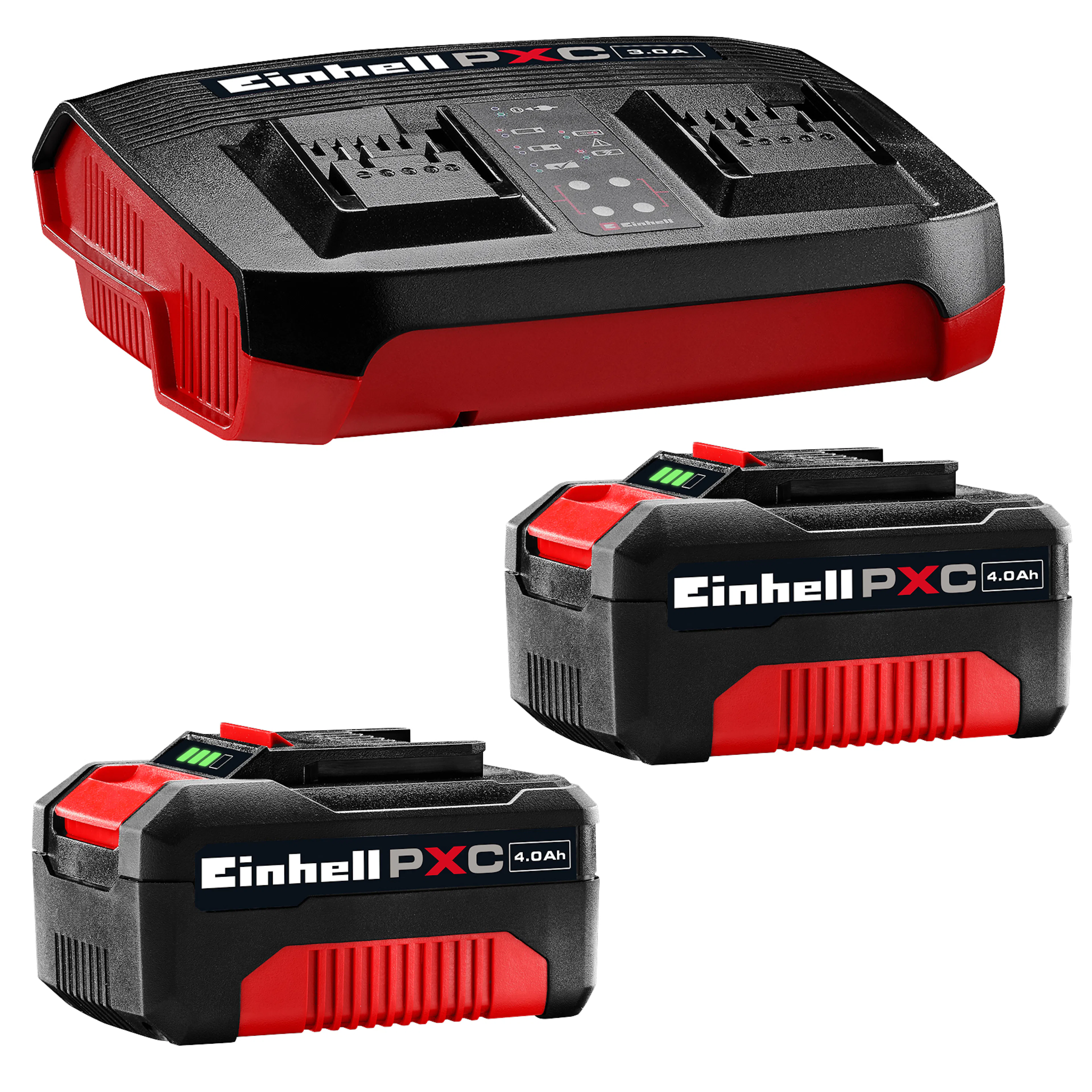 PXC-startsett Einhell 2x 4,0Ah & Twincharger Kit 1