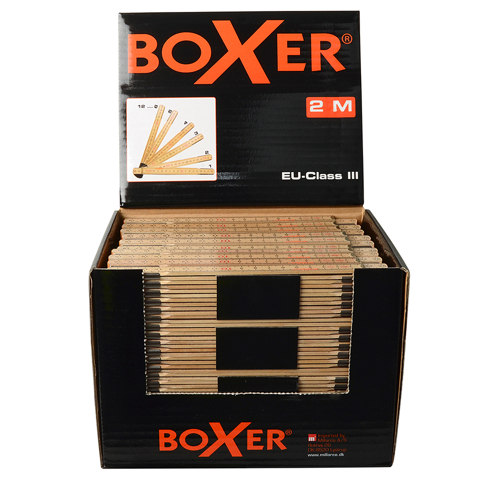 Meterstokk Boxer 2 meter 12 ledd