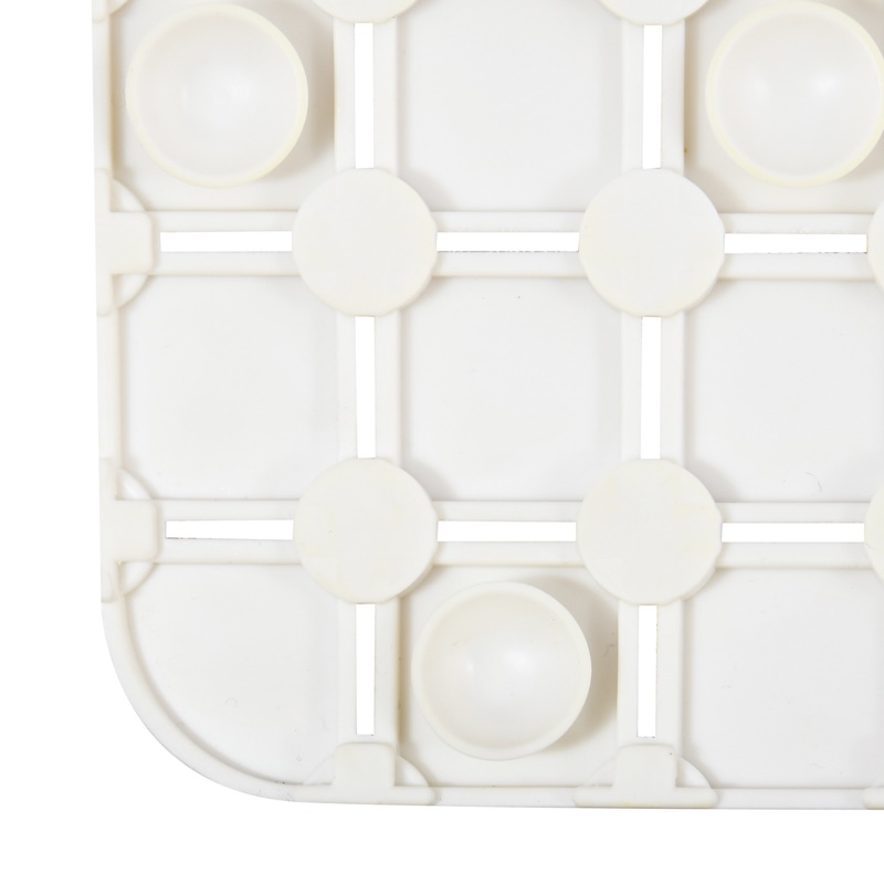 Halkskyddsmatta Spirella Quadro Premium Vit, 76x36 cm