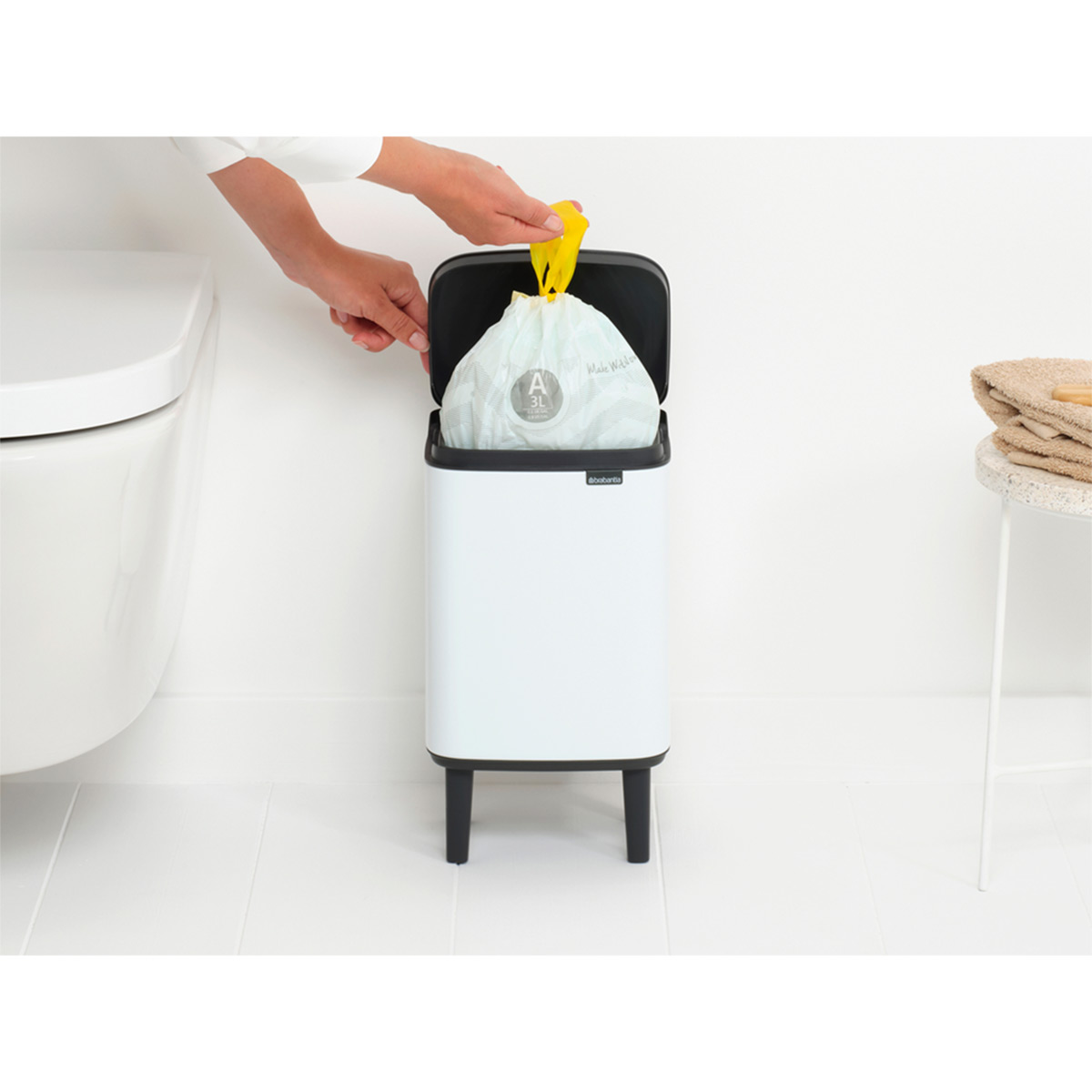 Bo Avfallshink Hög 4L - White Vit